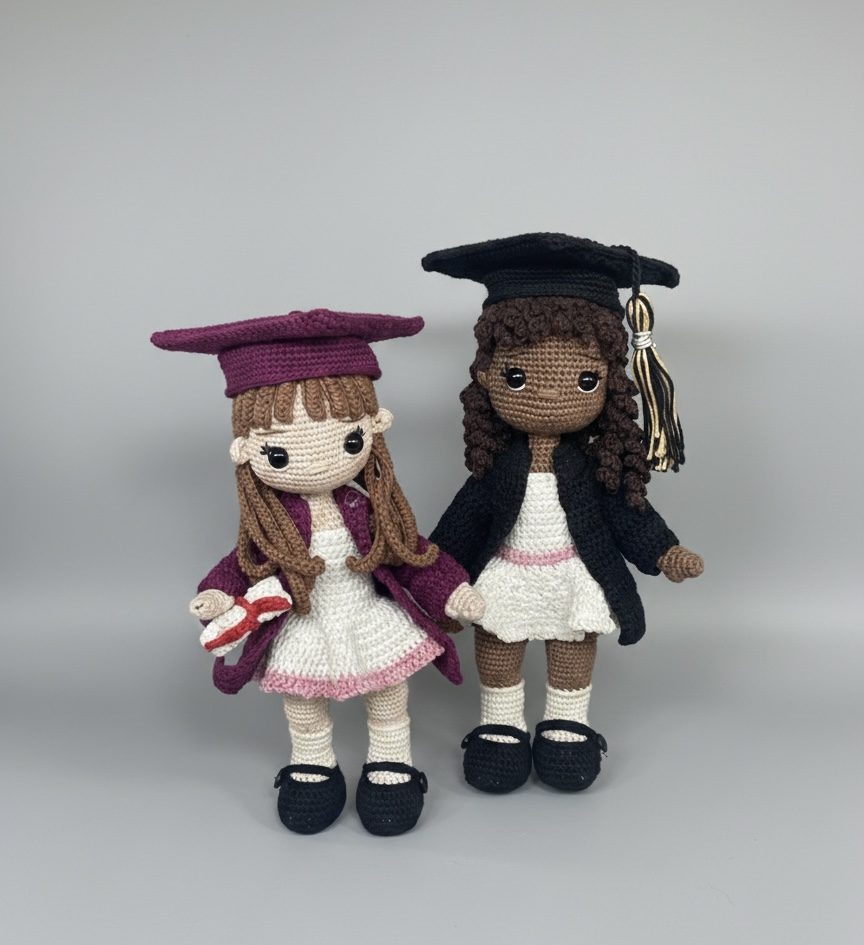Gradgirl crochet amigurumi, photo 2