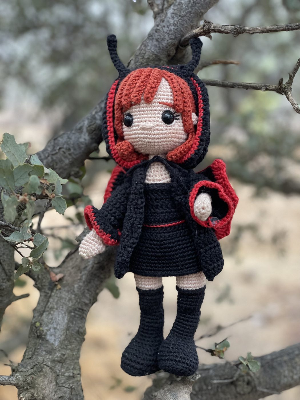 Claire the Mothgirl crochet amigurumi, photo 4