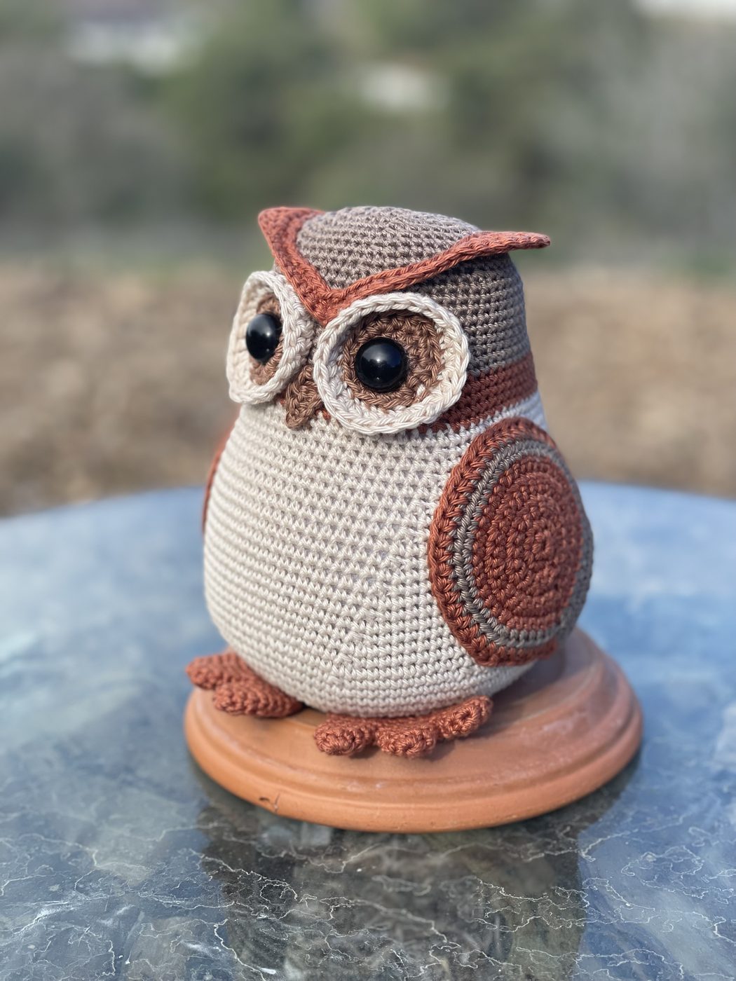Rusty the Wood Owl crochet amigurumi, photo 2