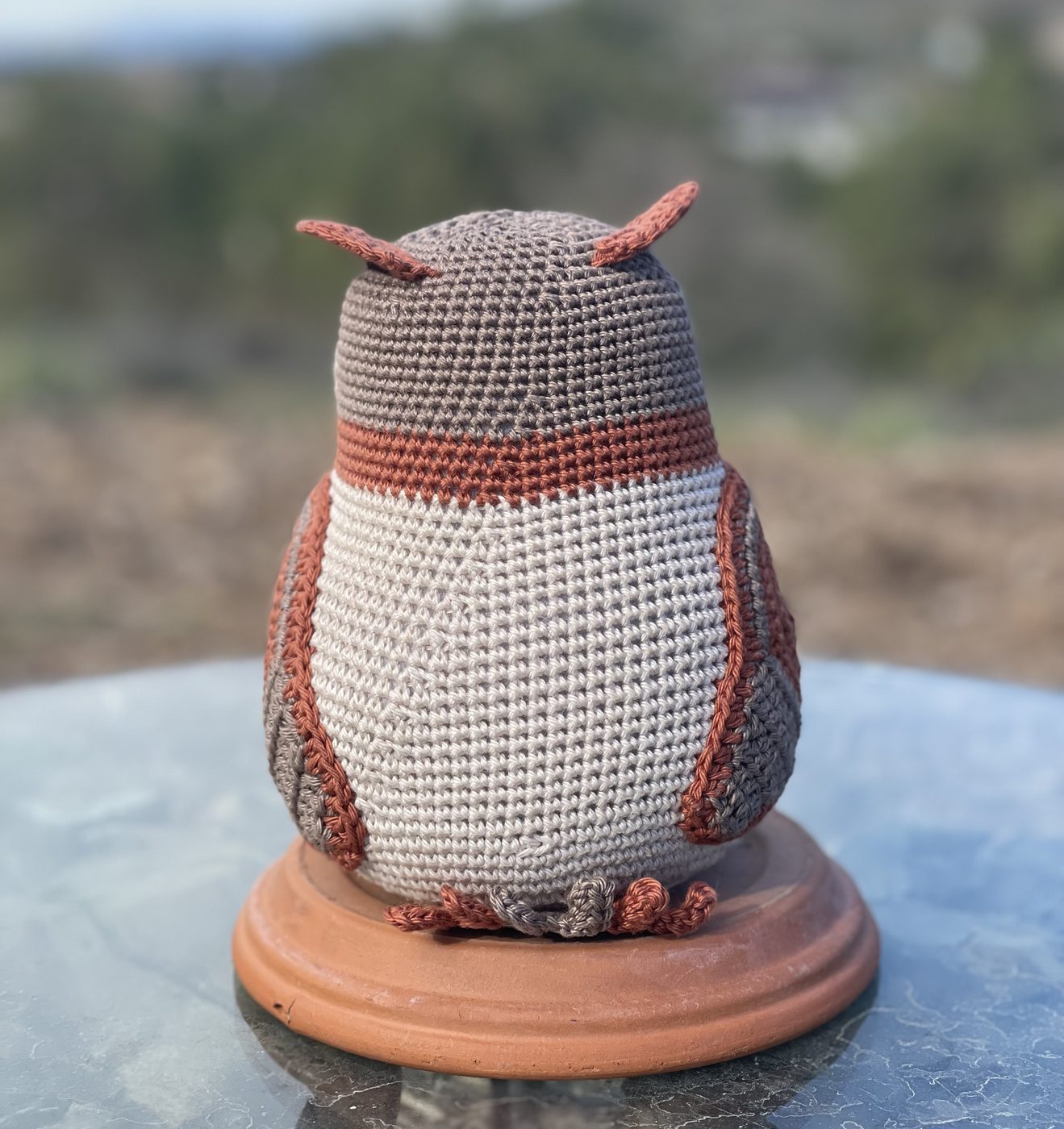 Rusty the Wood Owl crochet amigurumi, photo 4